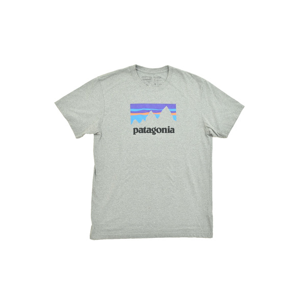 Patagonia Mens Gray T-shirt Responsibili-Tee Size L Graphic Logo Short Sleeve - Picture 1 of 8